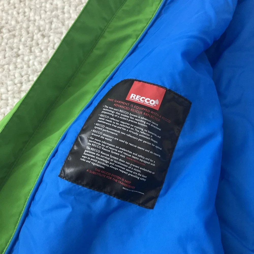 Helly Hansen Jacket Mens Large Motion Insulated Ski Jacket Green SnowBoard Recco